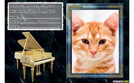 Moldura - Convite Tema Musical