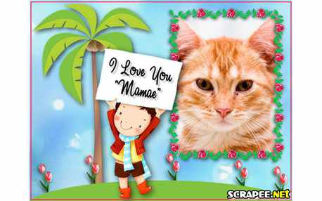 Moldura - I Love You Mamae