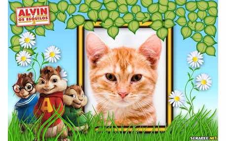 Moldura - Esquilos   Filme Alvin E Os Esquilos