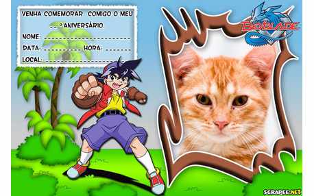 Moldura - Convite Bayblade