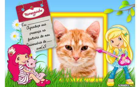 Moldura - Lembrancinha Da Moranguinho