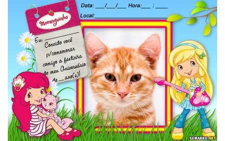 Moldura - Convite Da Moranguinho