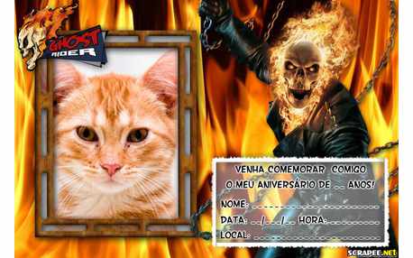 Moldura - Convite Motoqueiro Fantasma