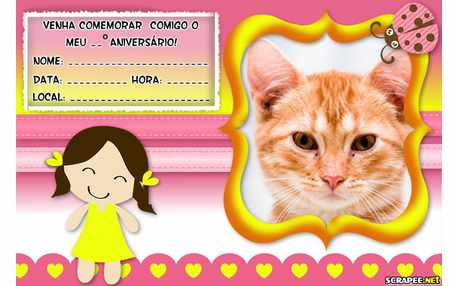 Moldura - Convite De Boneca