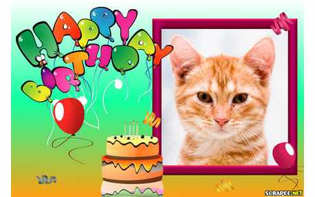 Moldura -  Frame Happy Birthday