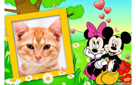 Moldura - Minnie E Mikey