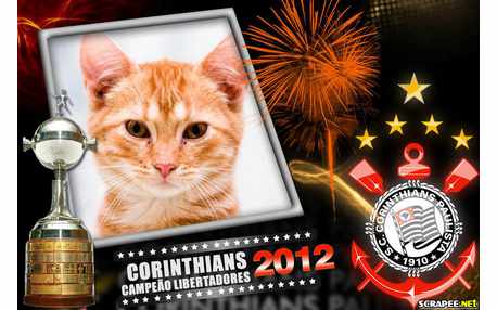 Moldura - Corinthians Campeao Libertadores 2012