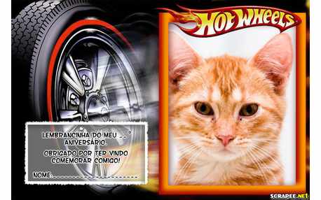 Moldura - Lembrancinha Do Hot Weels