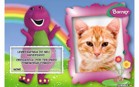 Moldura - Lembrancinha Do Barney