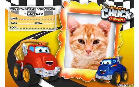 Moldura - Convite As Aventuras De Chuck