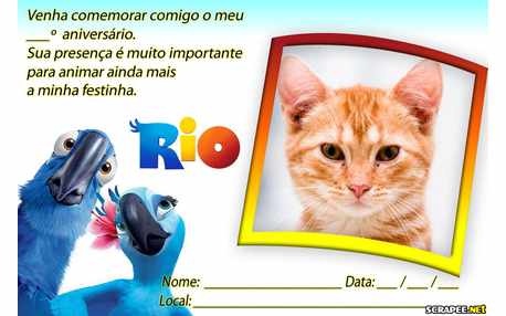 Moldura - Convite Filme Rio