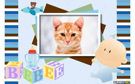 Moldura - Moldura De Nascimento De Menino