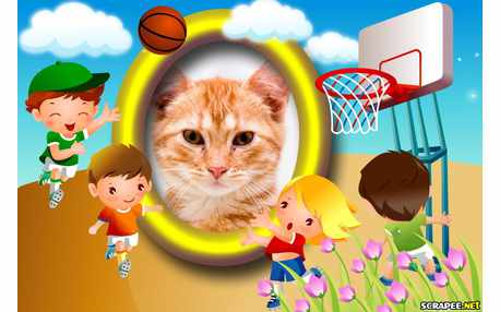 Moldura - Basquete Infantil