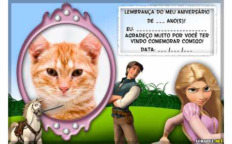 Moldura - Lembrancinha Da Rapulzel   Filme Enrolados