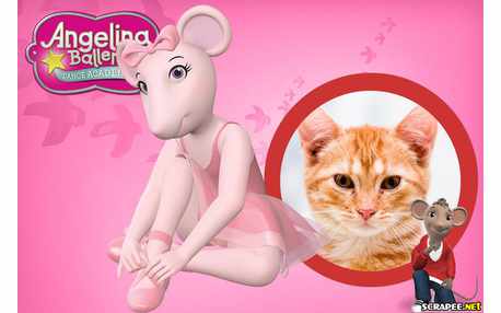 Moldura - Angelina Ballerina Novo Desenho