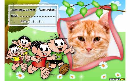 Moldura - Lembrancinha Da Turma Da Monica