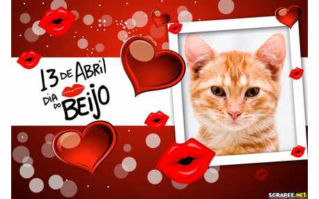 Moldura - 13 De Abril   Dia Do Beijo