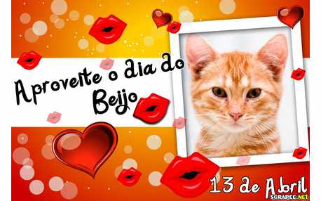 Moldura - Dia Do Beijo   Beije Muito