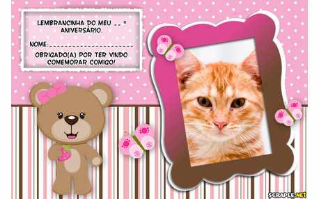 Moldura - Lembrancinha De Aniversario Da Ursa