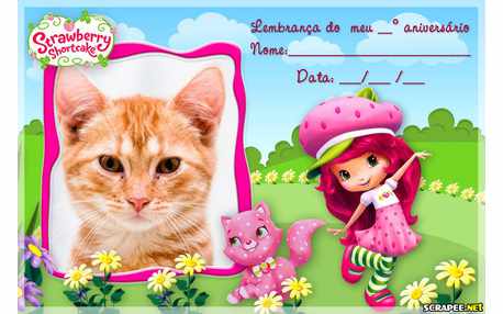 Moldura - Lembrancinha Da Moranguinho 3d