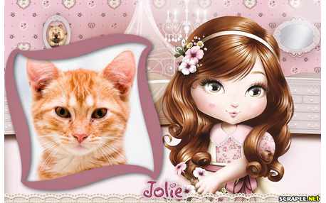 Moldura - Jolie Cabelo Castanho