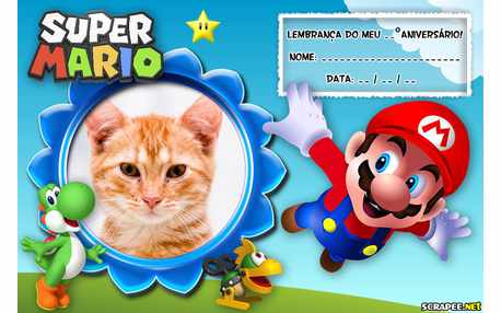 Moldura - Lembrancinha Do Mario Bros