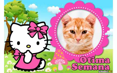 Moldura - Boa Semana Hello Kitty