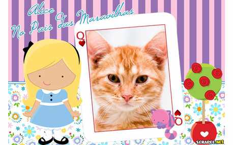 Moldura - Alice No Pais Das Maravilhas