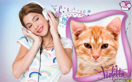Moldura - Cantora Violetta Disney