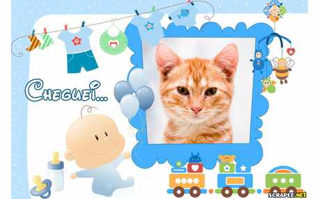 Moldura - Nasceu Um Menino