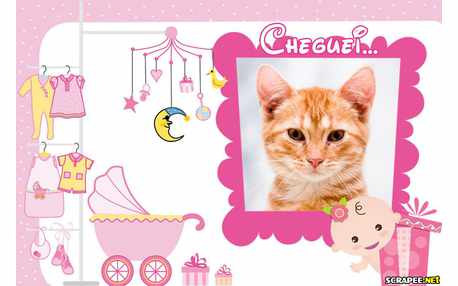 Moldura - Nasceu Uma Menina