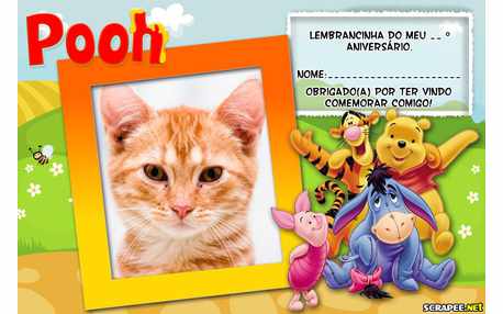 Moldura - Lembrancinha Do Pooh
