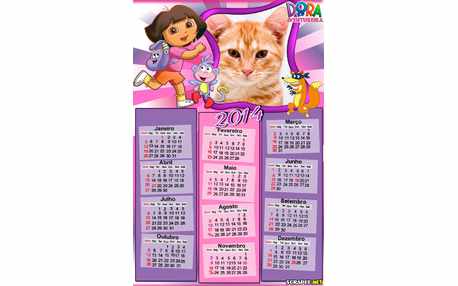 Moldura - Calendario Da Dora Aventureira