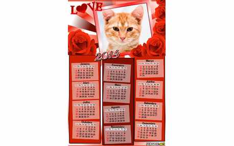 Moldura - Calendario De Rosas 2014