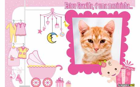 Moldura - Gravida De Menina