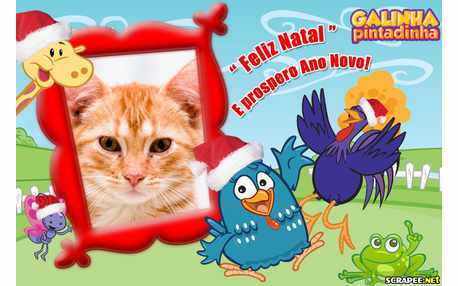 Moldura - Natal Galinha Pintadinha