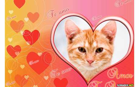 Moldura - Te Amoooooooooo