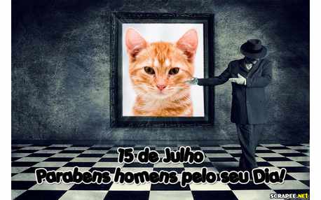 Moldura - Parabens Homens Pelo Seu Dia