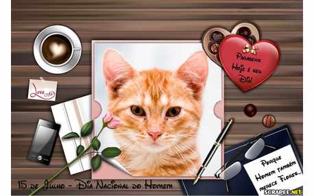 Moldura - Homem Tambem Merece Flores