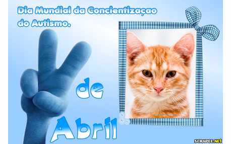 Moldura - Dia Mundial Da Concientizacao Do Autismo 
