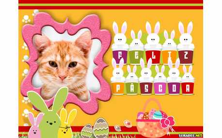 Moldura - Pascoa Feliz