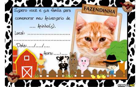 Moldura - Convite Da Fazendinha