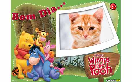 Moldura - Bom Dia Ursinho Pooh