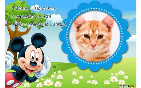 Moldura - Bebe Menino 11 Meses