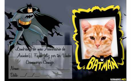 Moldura - Lembrancinha Do Batman