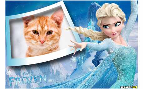 Moldura - Elsa Do Filme Frozen