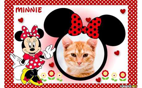 Moldura - Moldura Da Minnie Vermelha