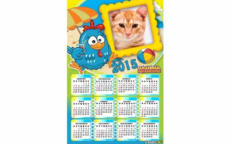 Moldura - Calendario Da Galinha Pintadinha