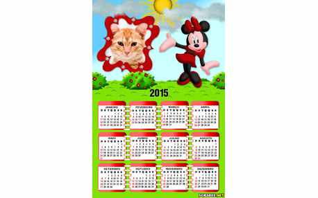 Moldura - Minnie Vestido Vermelho De Bolinha