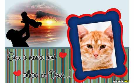 Moldura - Menina Dos Olhos De Deus